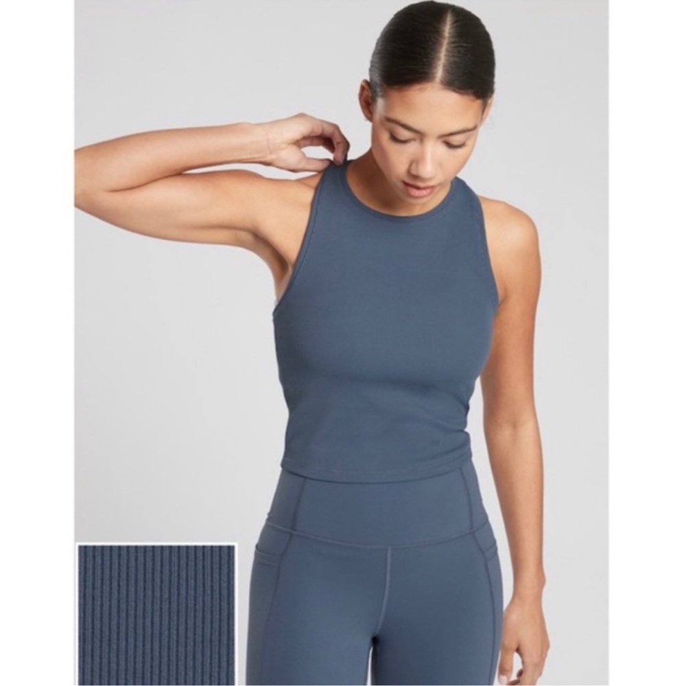 Athleta Shanti Crop Rib Tank